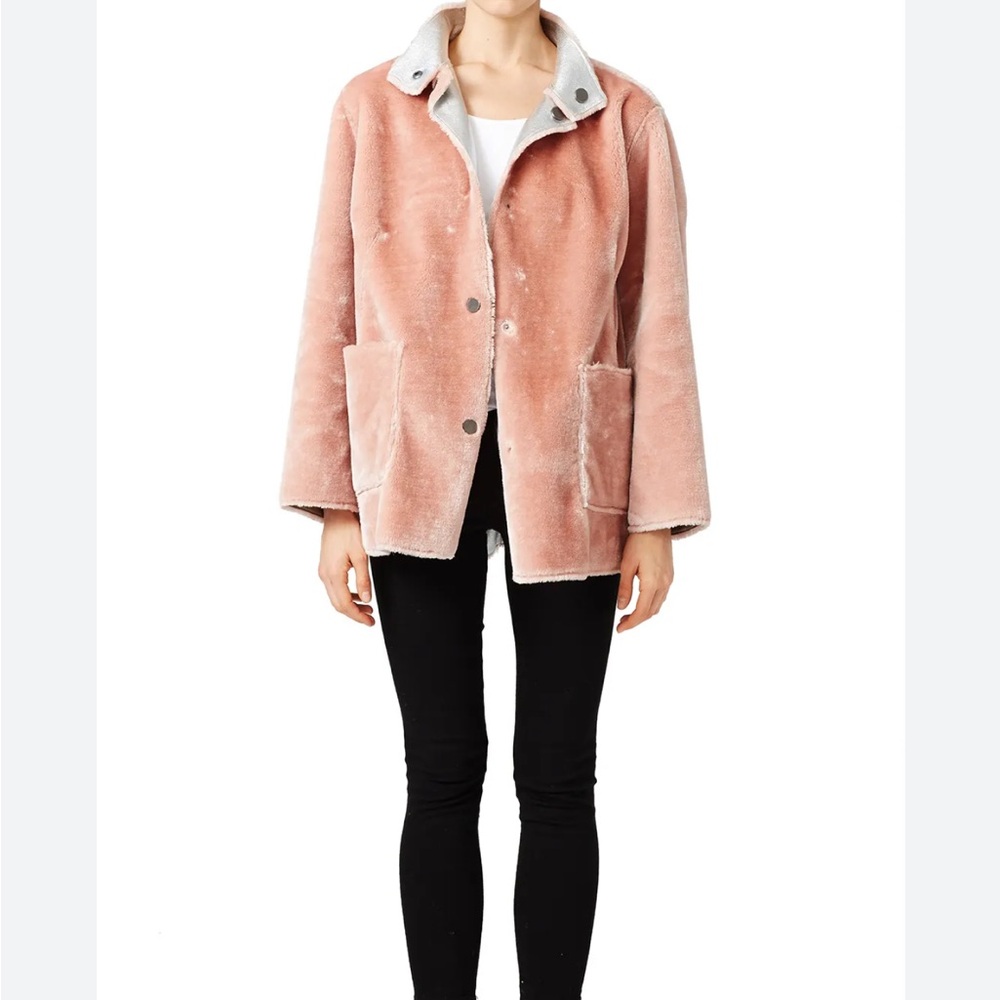 Opening Ceremony Pink and Gray Ski Jacket
